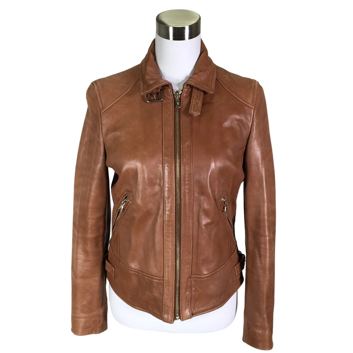 Unisex Massimo Dutti - Nahkatakki, koko 38 - (1)