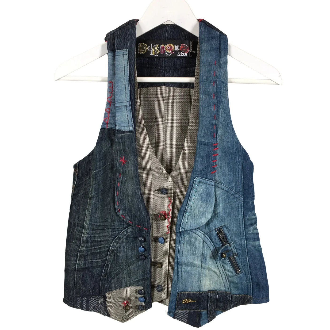 Unisex Desigual - Farkkuliivi, koko 38 - (1)