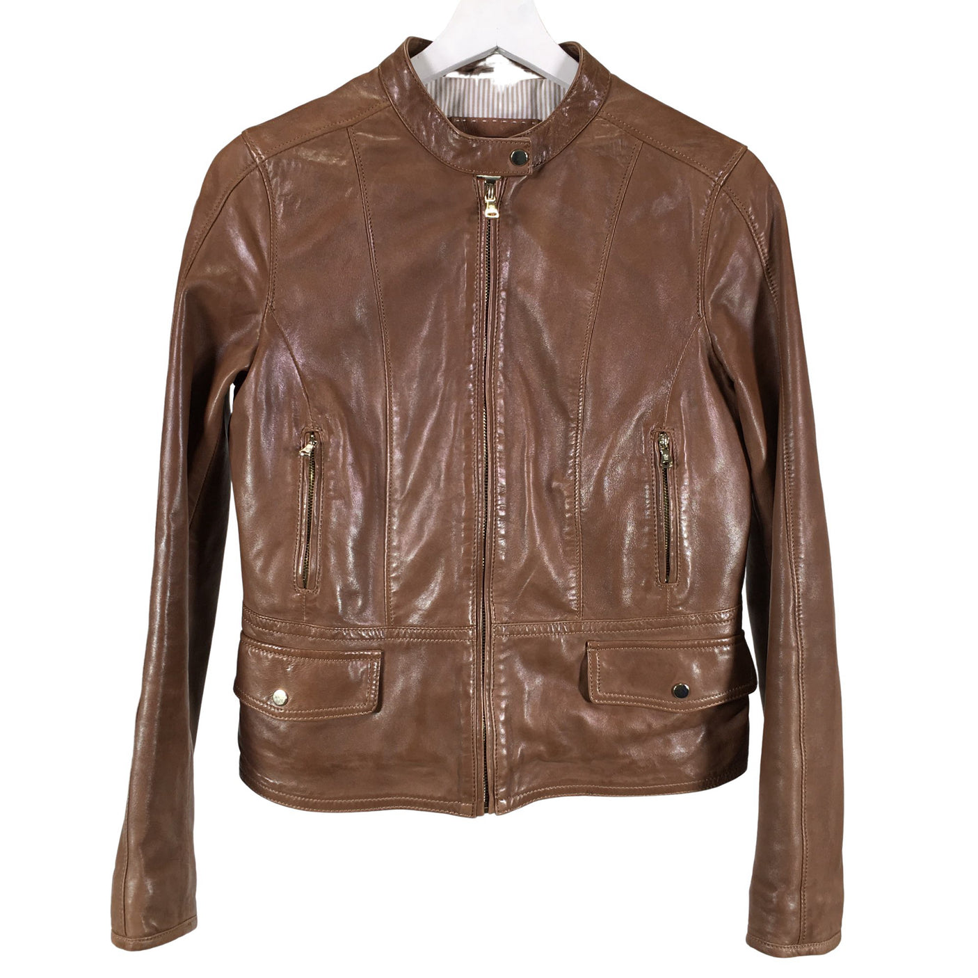 Unisex Massimo Dutti - Nahkatakki, koko 36 - (1)
