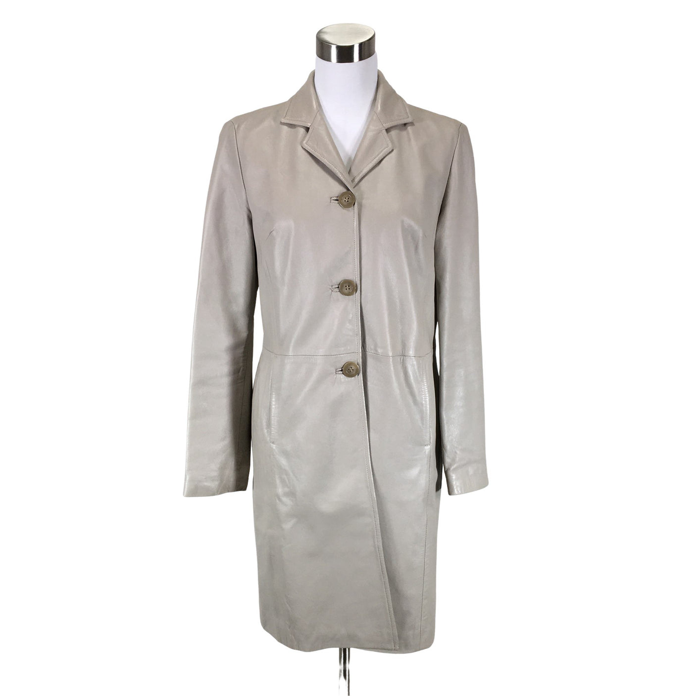 Unisex Benetton - Nahkatakki, koko 40 - (1)