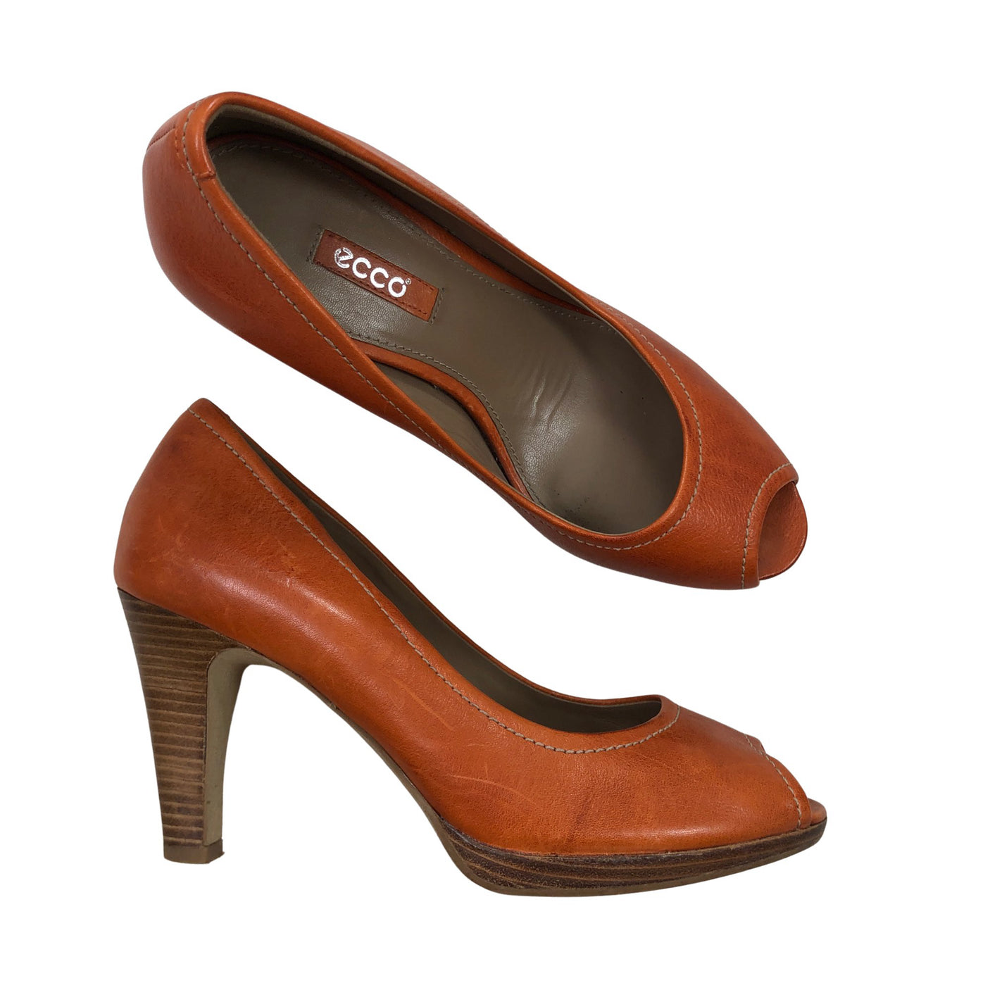 Unisex Ecco - Avokärkiset korkokengät, koko 37 - (1)