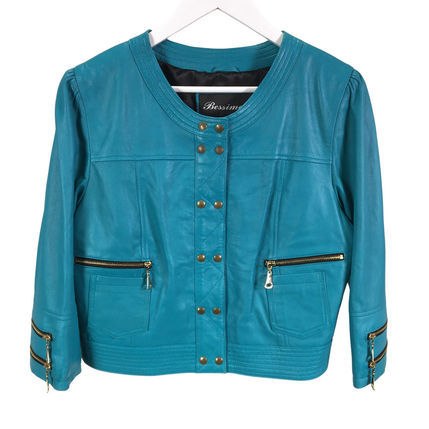 Unisex Bessimod - Nahkatakki, koko 46 - (1)