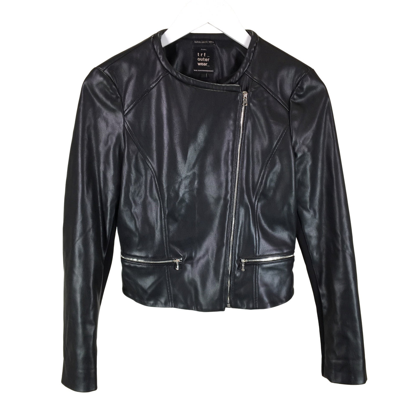 Unisex Zara - Nahkatakki, koko 34 - (1)