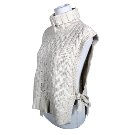 Unisex MSCH Copenhagen - Knit vest, size 36 - Natural white (2)