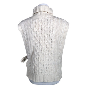Unisex MSCH Copenhagen - Knit vest, size 36 - Natural white (3)