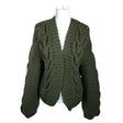Unisex Handmade - Cardigan, size 38 - Green ()