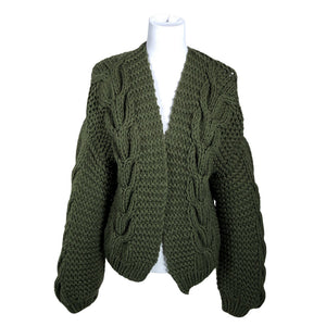 Unisex Handmade - Cardigan, size 38 - Green (1)