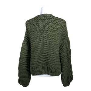 Unisex Handmade - Cardigan, size 38 - Green (2)