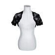 Unisex Bianco Evento - Evening bolero jacket, size 36 - Black ()