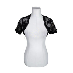 Unisex Bianco Evento - Evening bolero jacket, size 36 - Black (1)
