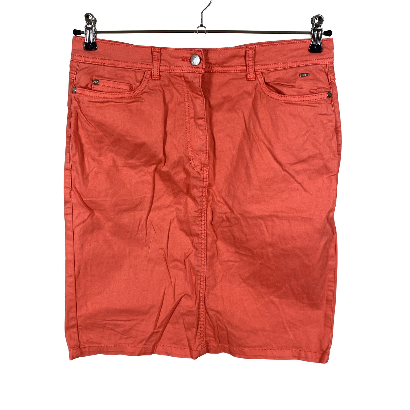 Unisex Your Face - Denim skirt, size 40 - Orange (1)