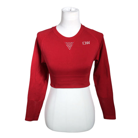 Unisex ICIW – Icaniwill - Sports shirt, long sleeve, size 36 - Red ()