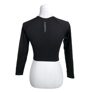 Unisex ICIW – Icaniwill - Sports shirt, long sleeve, size 34 - Black (2)