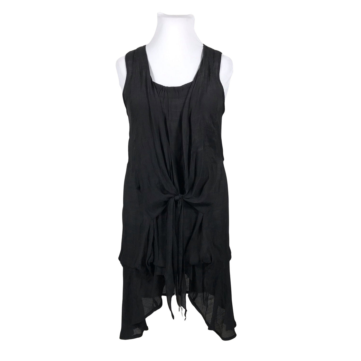 Unisex Intown - Schiffon dress, size 42 - Black (1)