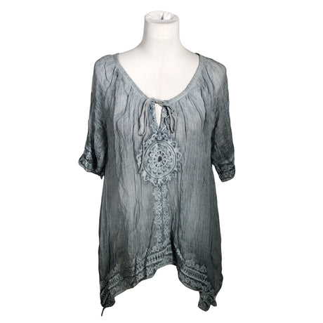 Unisex SixtyDays - Schiffon tunic, size 36 - Light blue ()