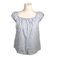 Unisex Bypias - Short-sleeved blouse, size 36 - Light blue ()