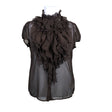 Unisex Saint Tropez - Short-sleeved blouse, size 42 - Brown ()