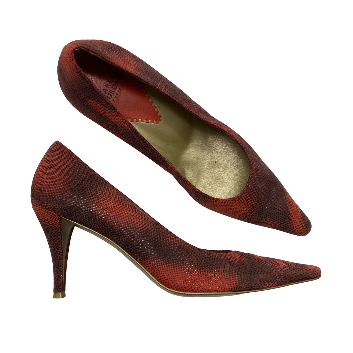 Unisex Charles Jourdan - High heels, size 40 - Wine red (1)