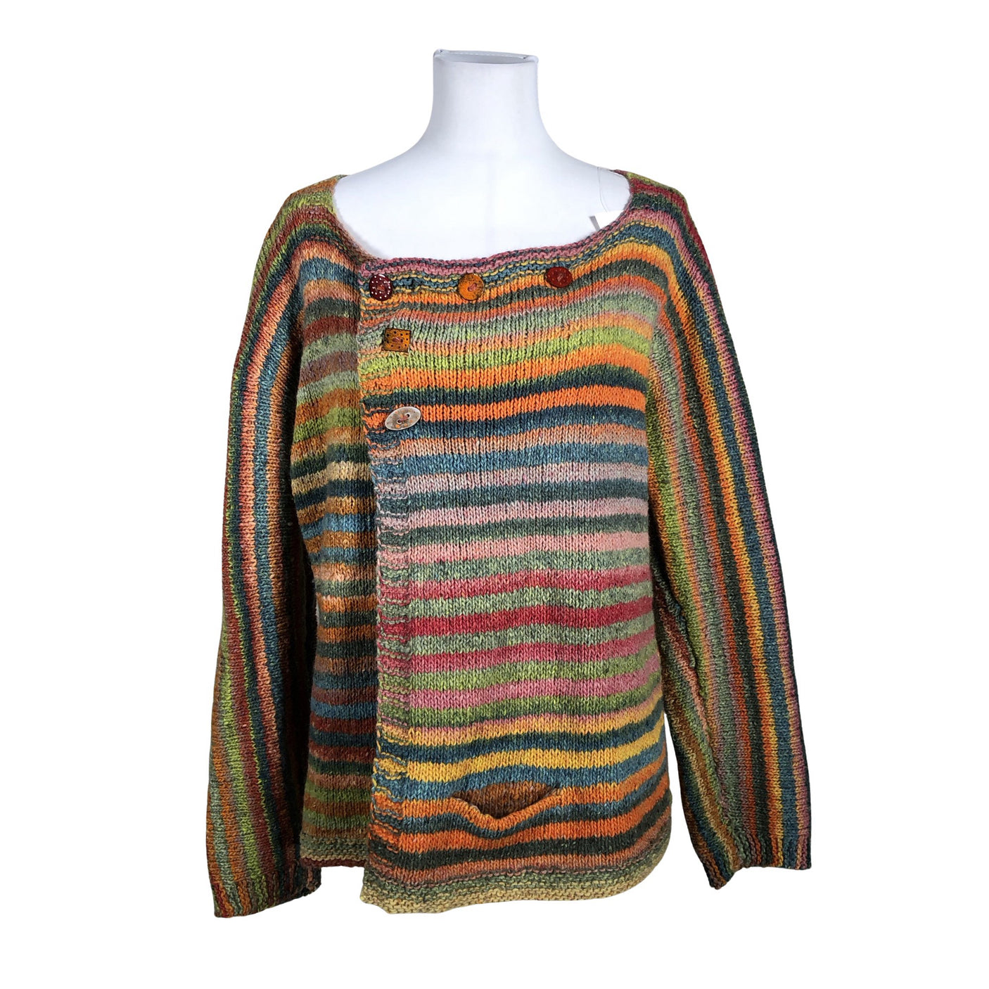 Unisex Handmade - Cardigan, size 38 - Orange (1)