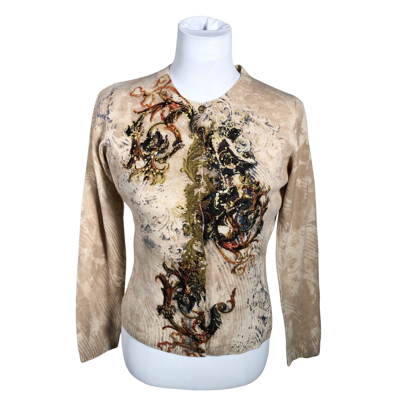 Unisex Elegance - Cardigan, size 38 - Beige (1)