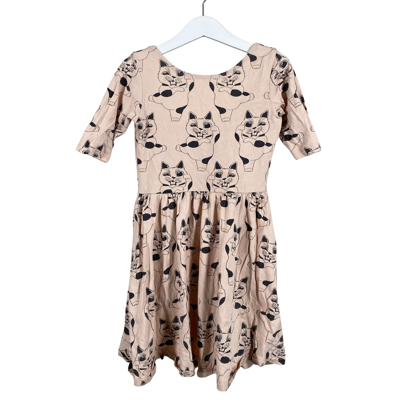 Unisex Mainio - Tricot dress, size 110 - 116 - Light pink (1)