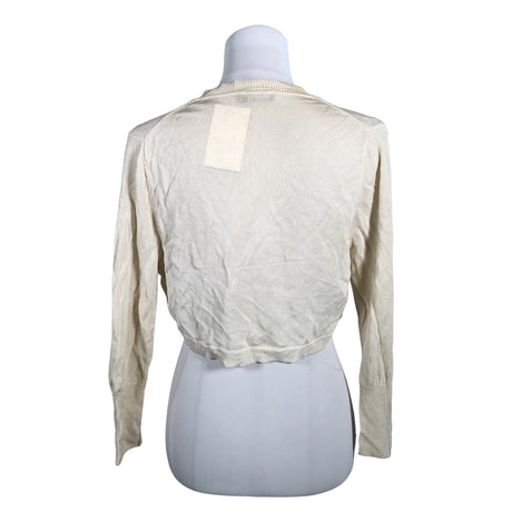Unisex Your Face - Knit bolero jacket, size 38 - Beige (2)