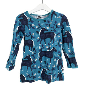 Unisex PaaPii - Tricot shirt, size 104 - 110 - Blue (1)
