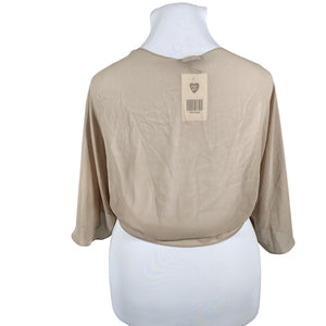 Unisex SLNY SL Fashions New York - Evening bolero jacket, size 42 - Beige (2)