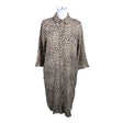 Unisex Cut & Pret - Schiffon dress, size 38 - Beige ()