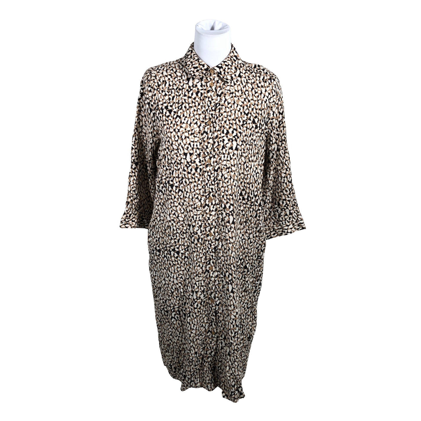 Unisex Cut & Pret - Schiffon dress, size 38 - Beige (1)