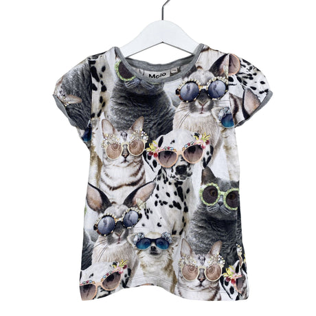 Unisex Molo Kids - T-shirt, size 110 - 116 - Gray ()