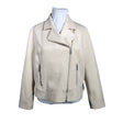 Unisex Gerry Weber - Leather jacket, size 46 - Natural white ()