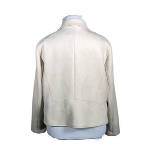 Unisex Gerry Weber - Leather jacket, size 46 - Natural white (3)