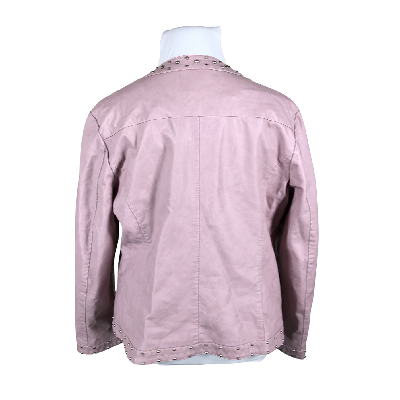 Unisex Dea - Leather jacket, size 44 - Light pink (2)
