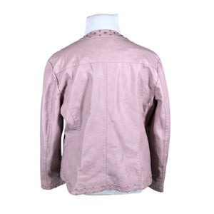 Unisex Dea - Leather jacket, size 44 - Light pink (2)