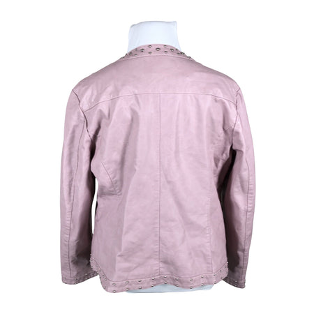Unisex Dea - Leather jacket, size 44 - Light pink (2)