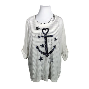 Unisex Via Appia Due - Blouse, size 50 - White (1)