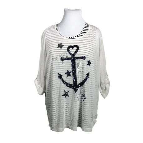 Unisex Via Appia Due - Blouse, size 50 - White ()