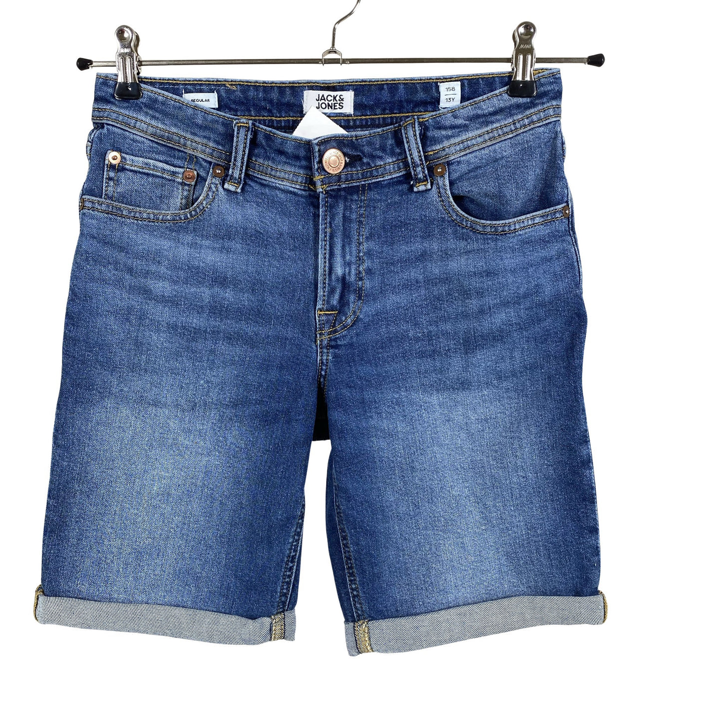 Unisex Jack & Jones - Denim shorts, size 152 - 158 - Blue (1)