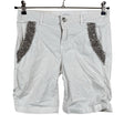 Unisex Pieszak - Denim shorts, size W26 - White ()