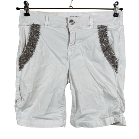 Unisex Pieszak - Denim shorts, size W26 - White ()