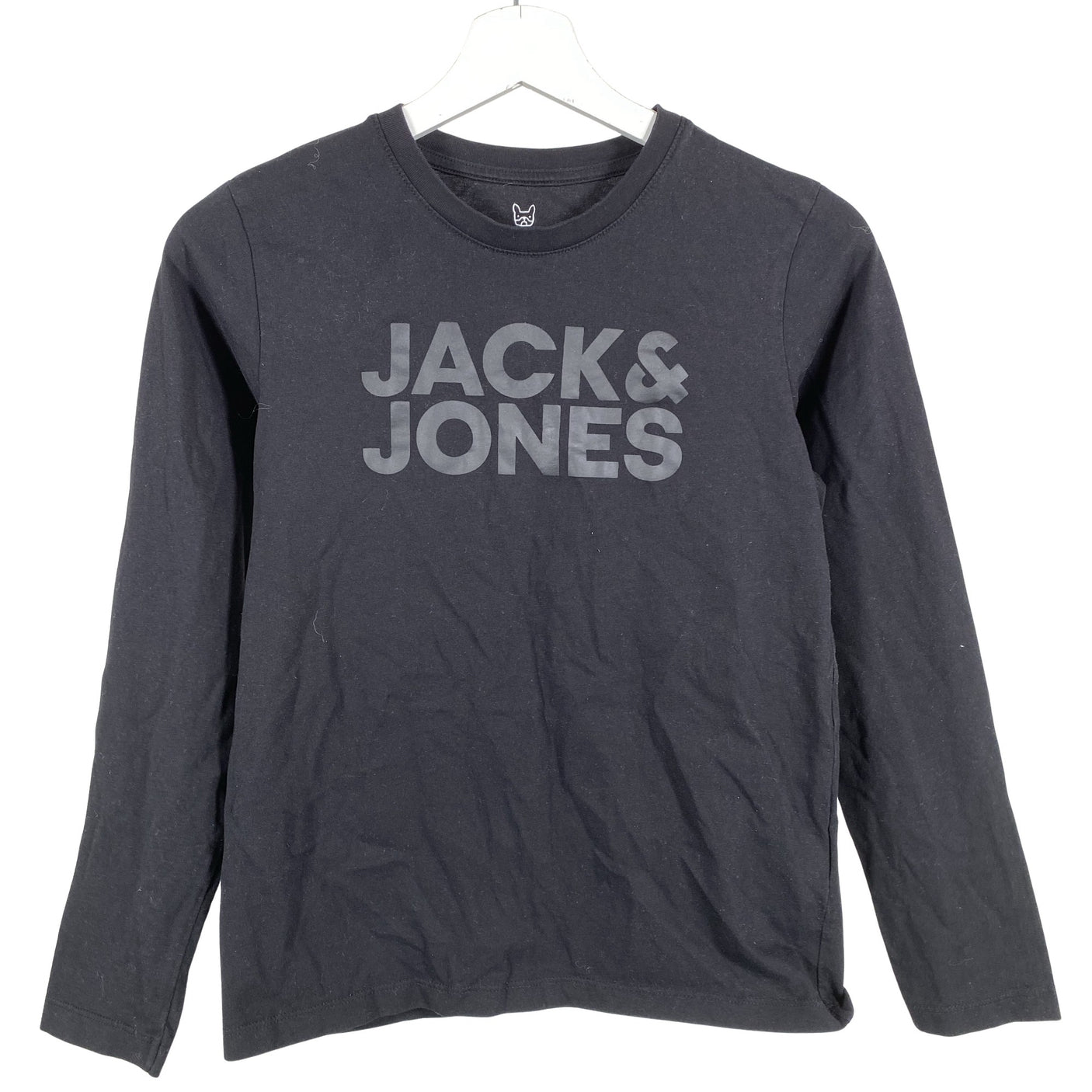 Unisex Jack & Jones - Tricot shirt, size 146 - 152 - Black (1)