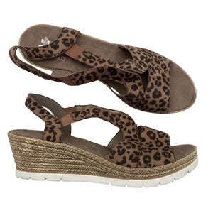 Unisex Rieker - Wedge sandals, size 42 - Brown (1)