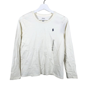 Unisex Polo Ralph Lauren - Tricot shirt, size 158 - 164 - White (1)