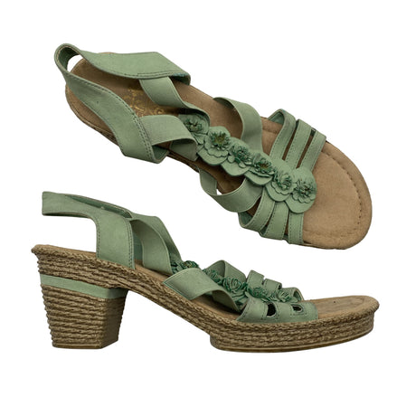 Unisex Rieker - Heeled sandals, size 41 - Green ()