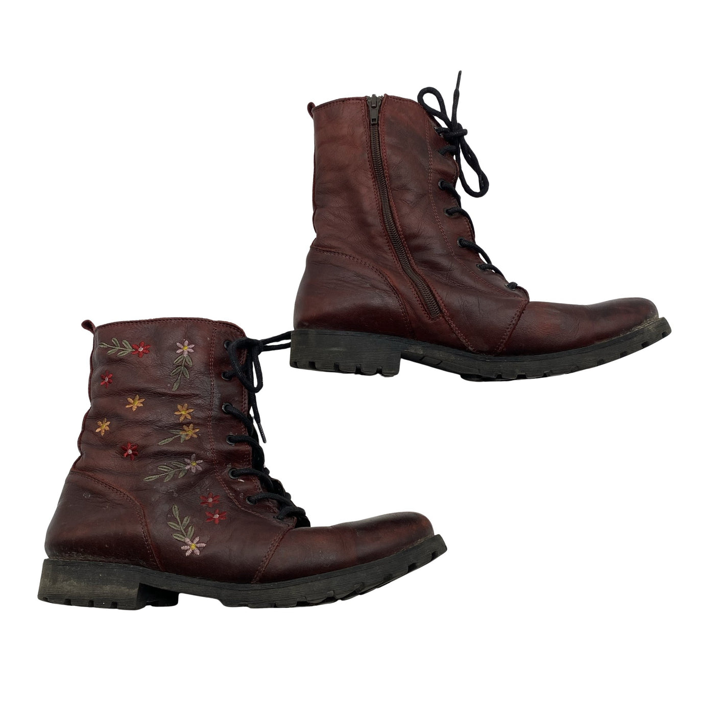 Unisex Emma - Army boots, size 41 - Wine red (1)