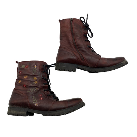 Unisex Emma - Army boots, size 41 - Wine red ()