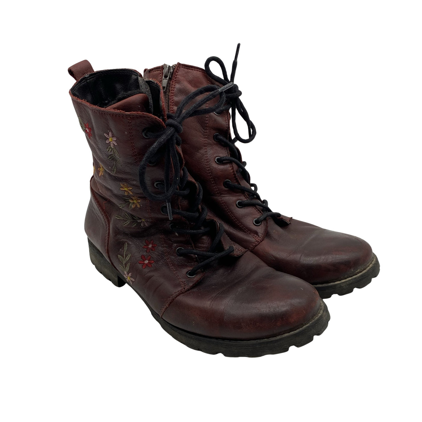 Unisex Emma - Army boots, size 41 - Wine red (2)