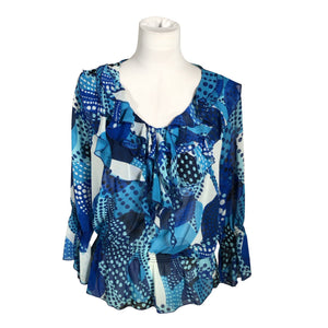 Unisex Kriss - Short-sleeved blouse, size 36 - Blue (1)