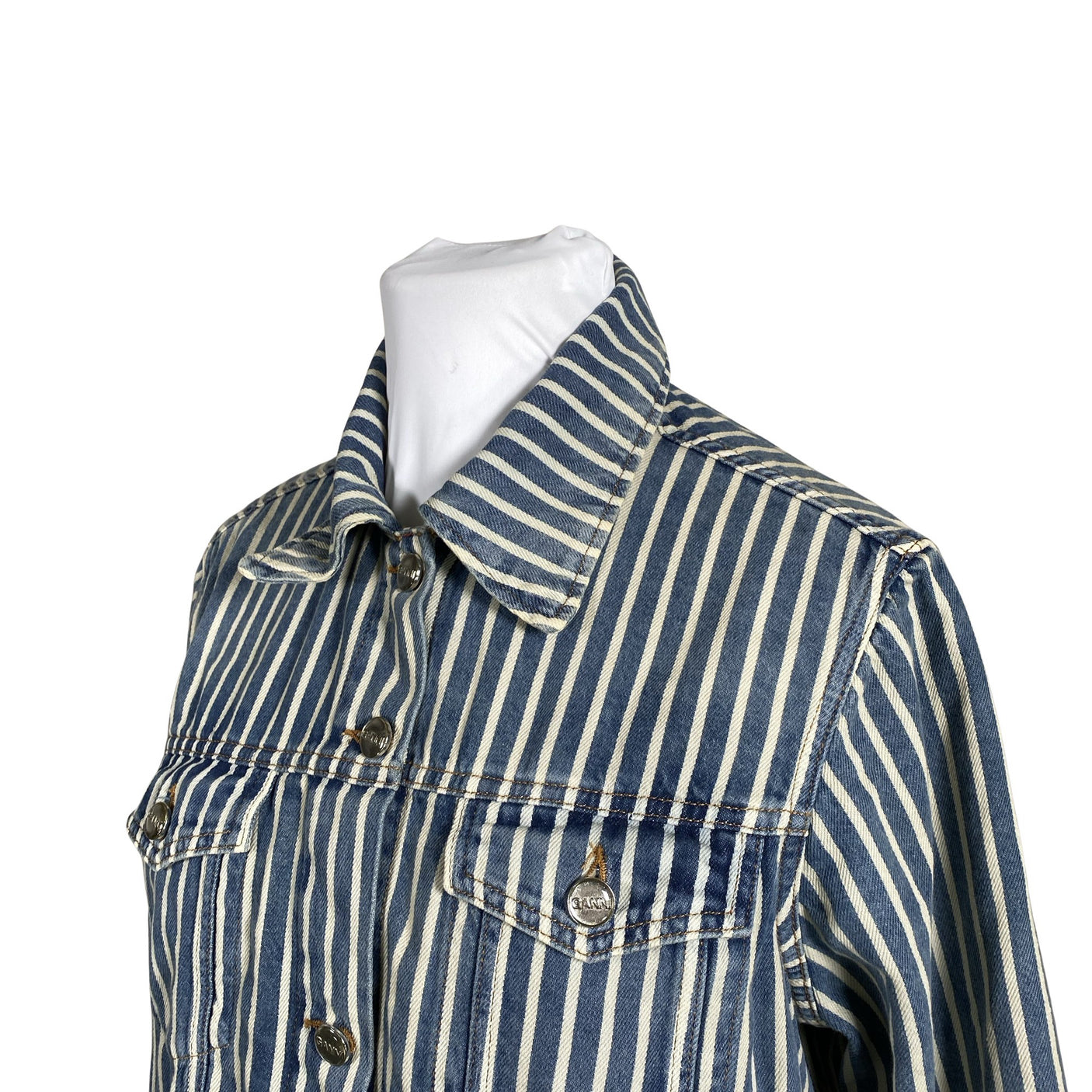 Unisex Ganni - Denim jacket, size 42 - Blue (3)